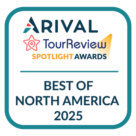 Arival TourReview Spotlight Awards, Best of North America 2025 badge.